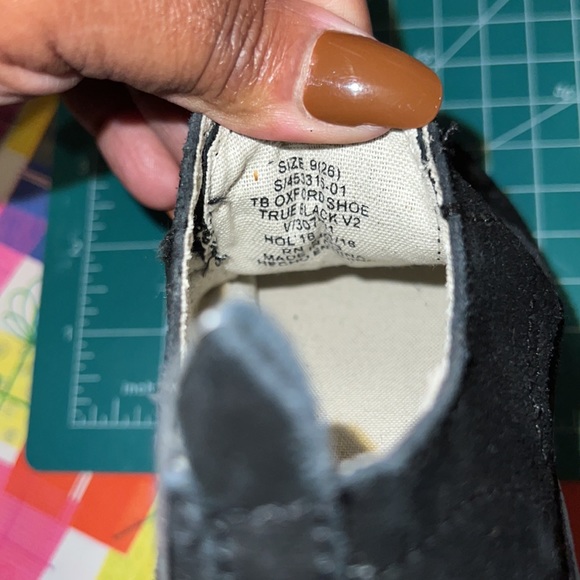 New GAP True Black Size 9 Stretch Lace Wingtip Oxfords - Picture 8 of 8